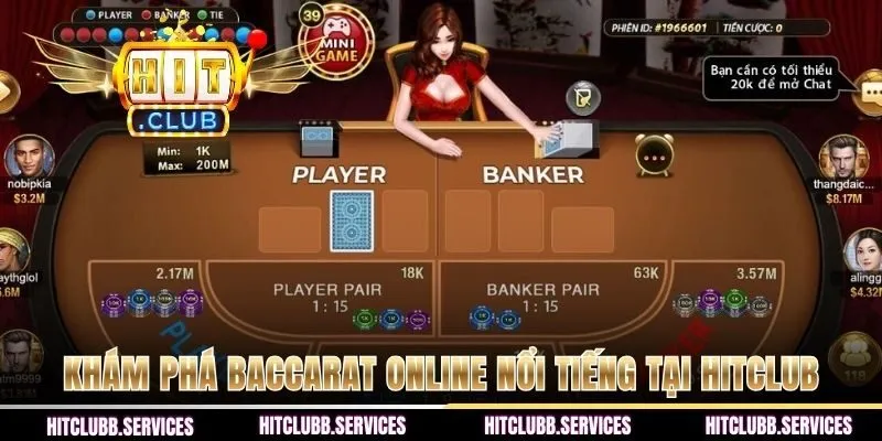 Khám phá baccarat online nổi tiếng tại HITCLUB